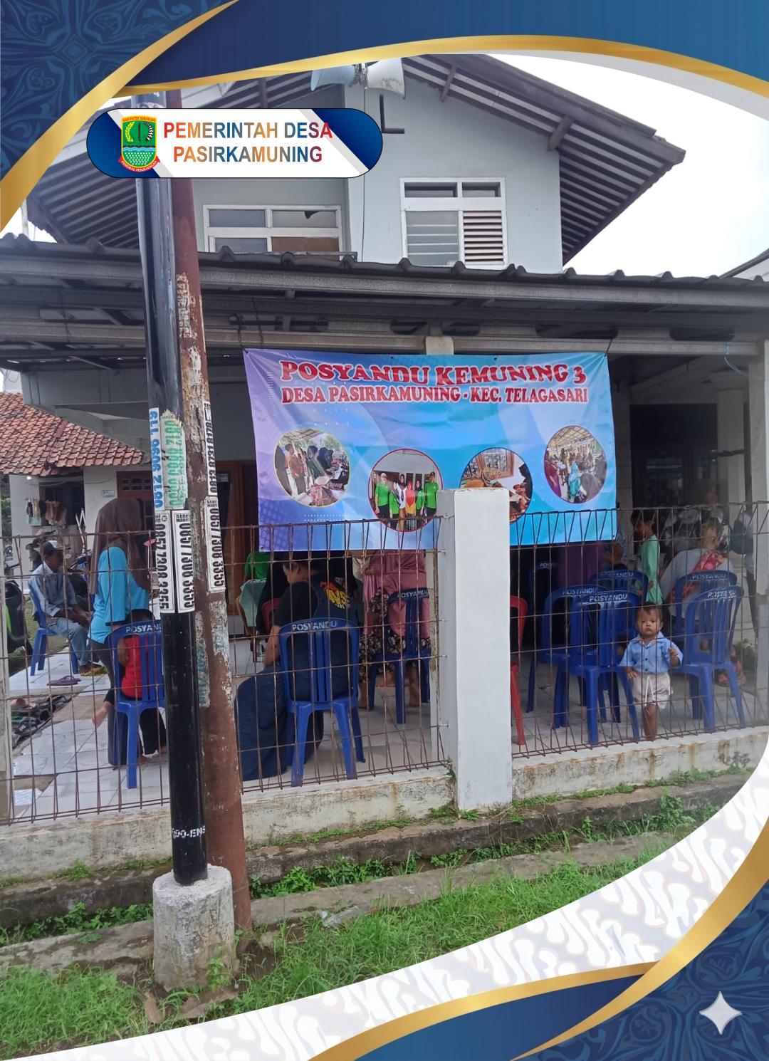 Kegiatan Posyandu Kemuning 3: Wujud Kepedulian Pemerintah Desa Pasirkamuning terhadap Kesehatan Masyarakat